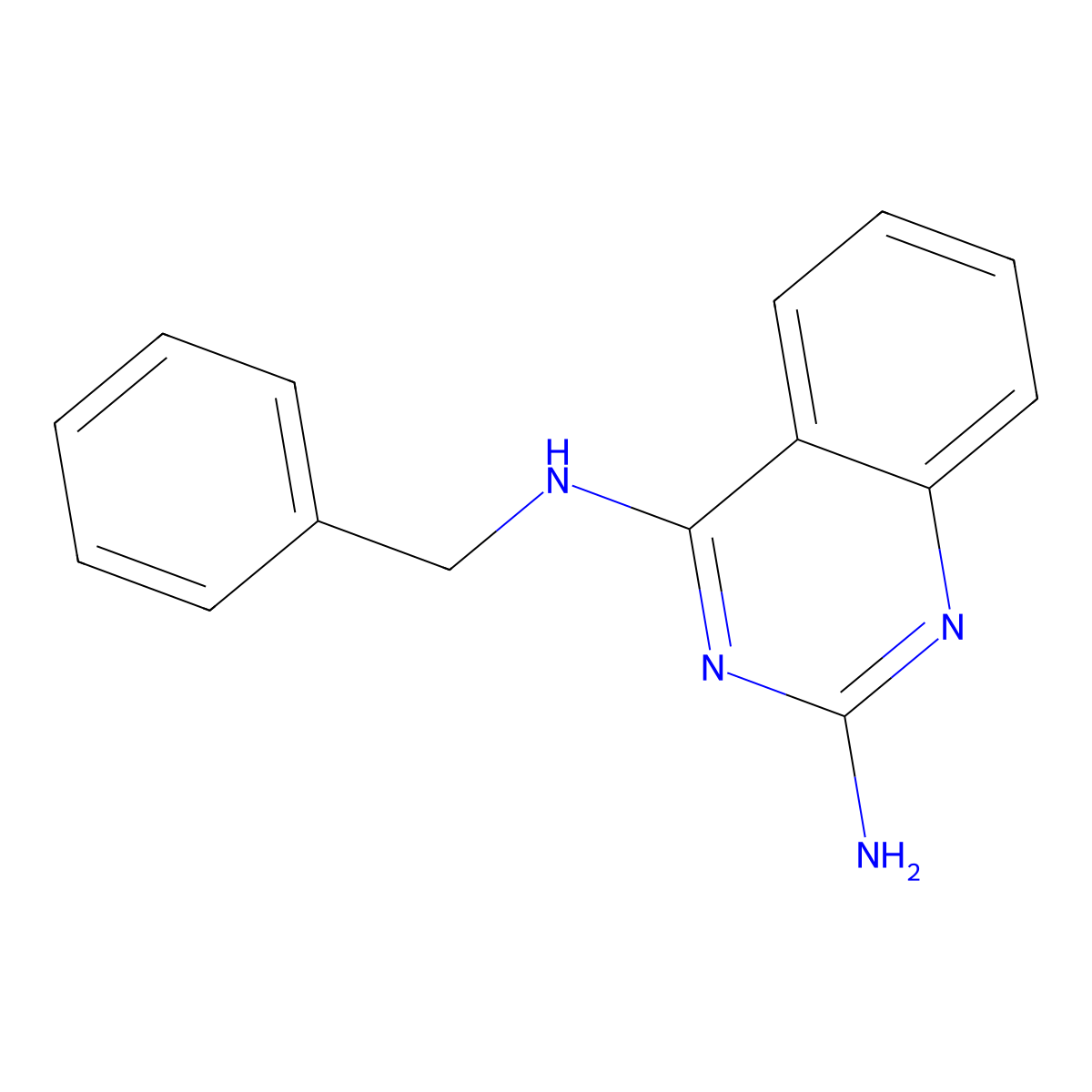 N4-benzylquinazoline-2,4-diamine molecular structure, CAS 258514-31-7