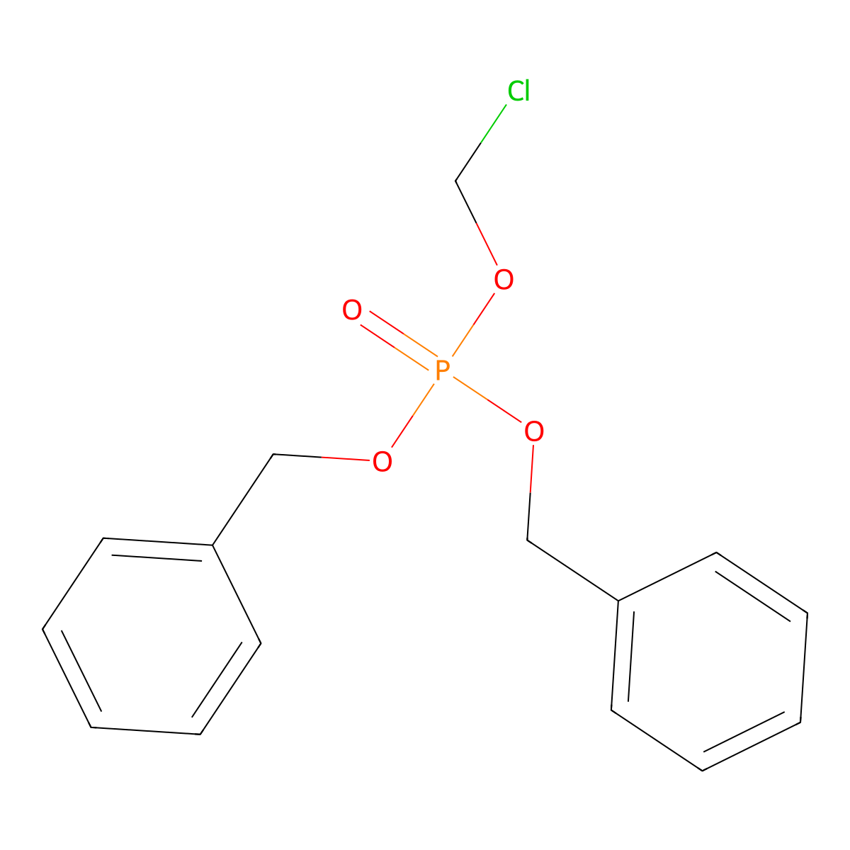 Dibenzyl (Chloromethyl) Phosphate molecular structure, CAS 258516-84-6