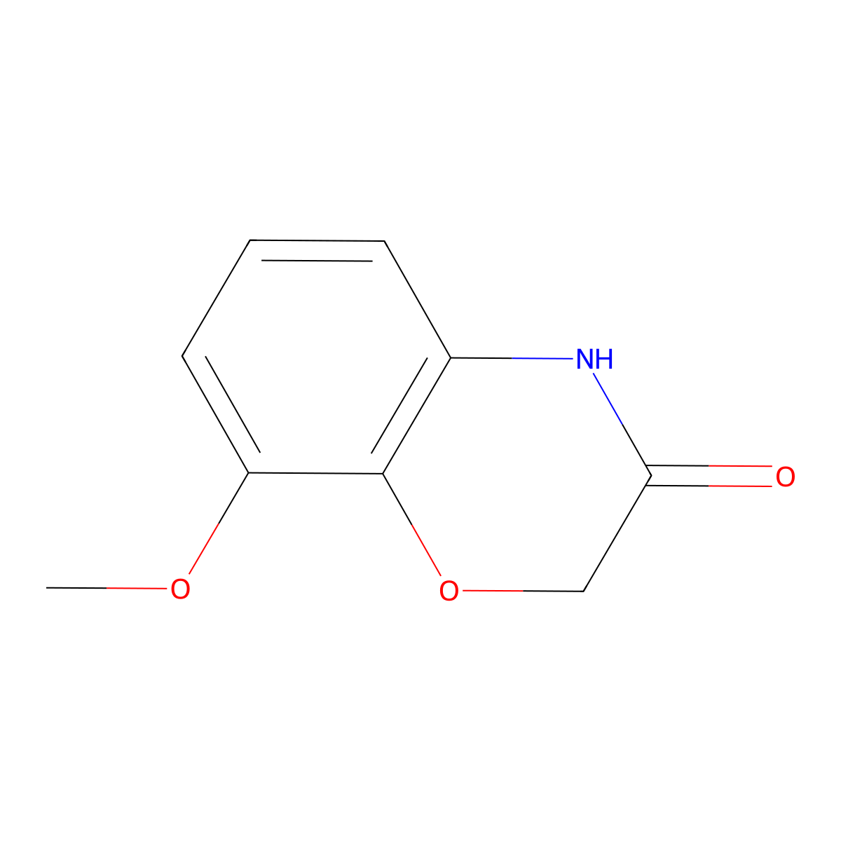 8-Methoxy-2H-benzo[B][1,4]oxazin-3(4H)-one molecular structure, CAS 258532-71-7