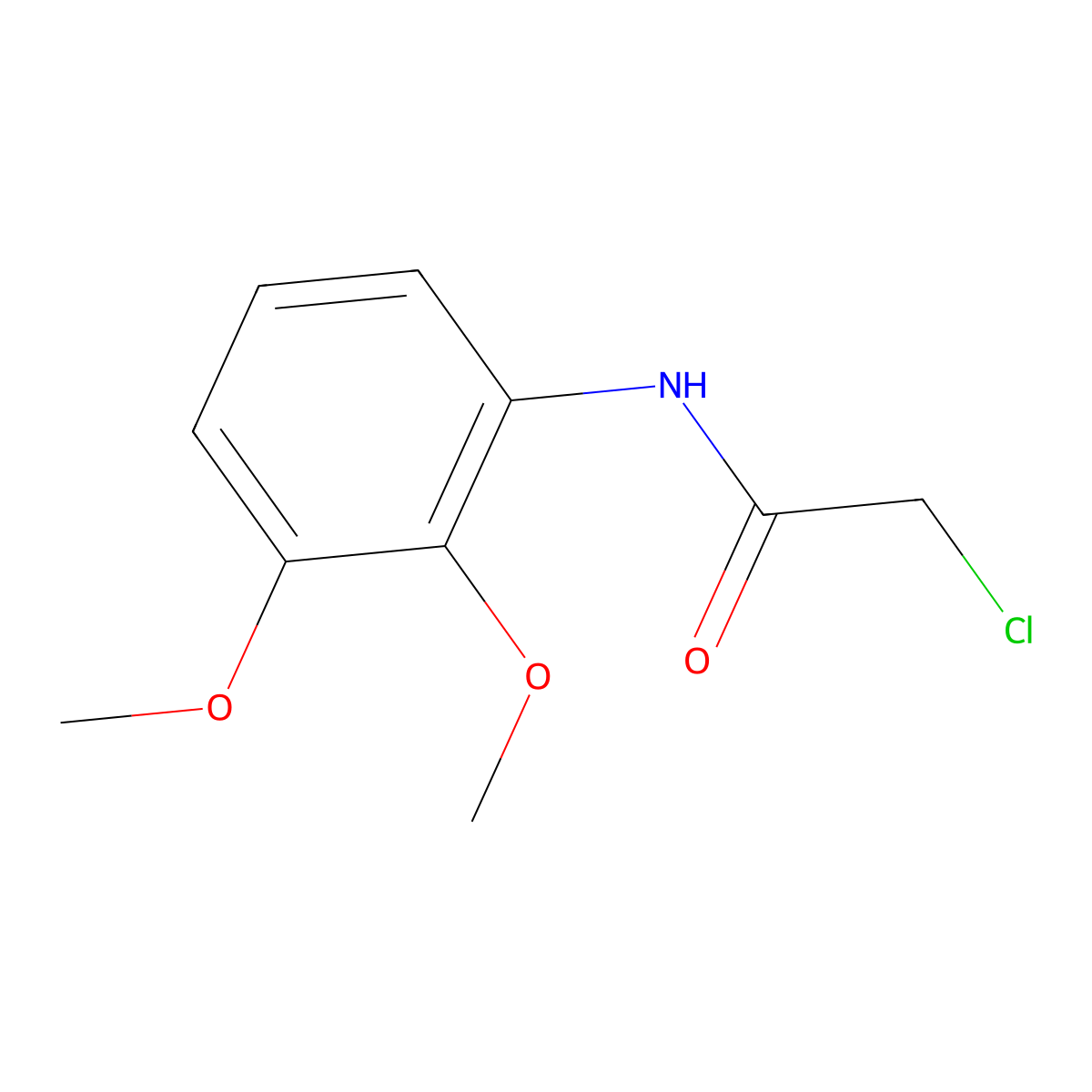 2-Chloro-N-(2,3-dimethoxyphenyl)acetamide molecular structure, CAS 258532-75-1