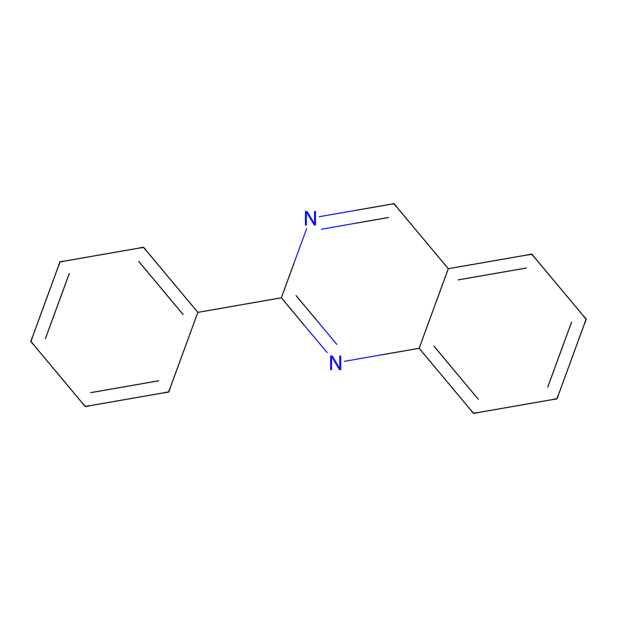 2-Phenylquinazoline molecular structure, CAS 25855-20-3