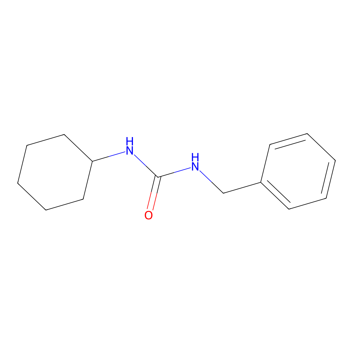 1-Benzyl-3-cyclohexylurea molecular structure, CAS 25855-24-7