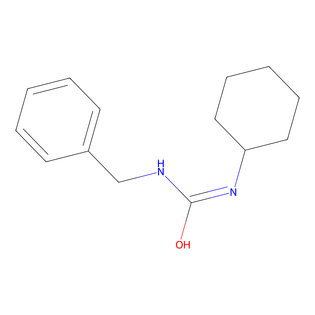 1-Benzyl-3-cyclohexylurea molecular structure, CAS 25855-24-7