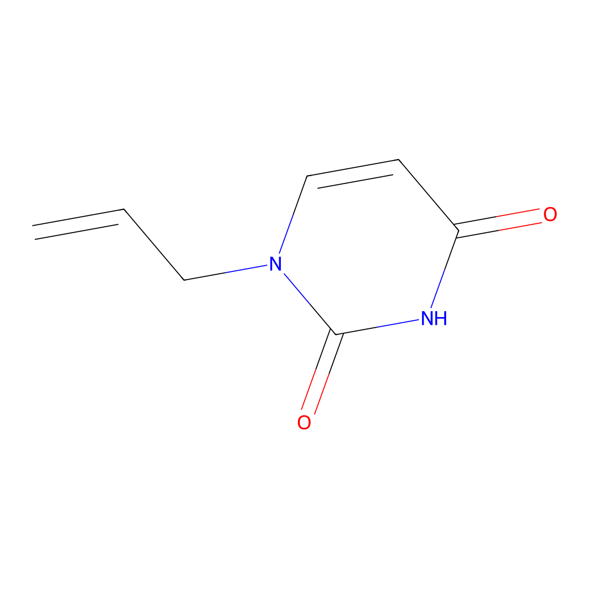 1-Allyluracil molecular structure, CAS 25855-26-9
