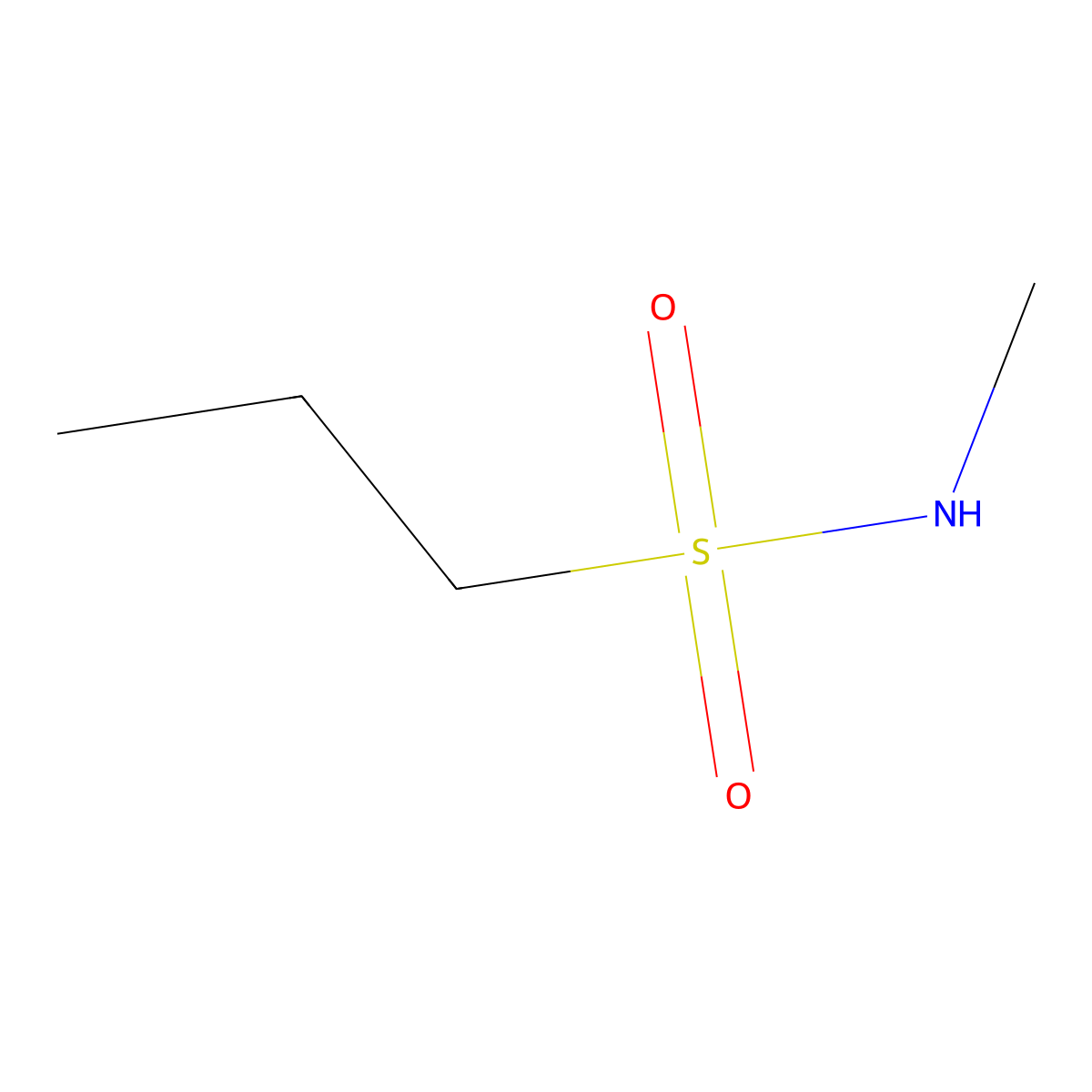 N-Methylpropane-1-sulfonamide molecular structure, CAS 25855-60-1