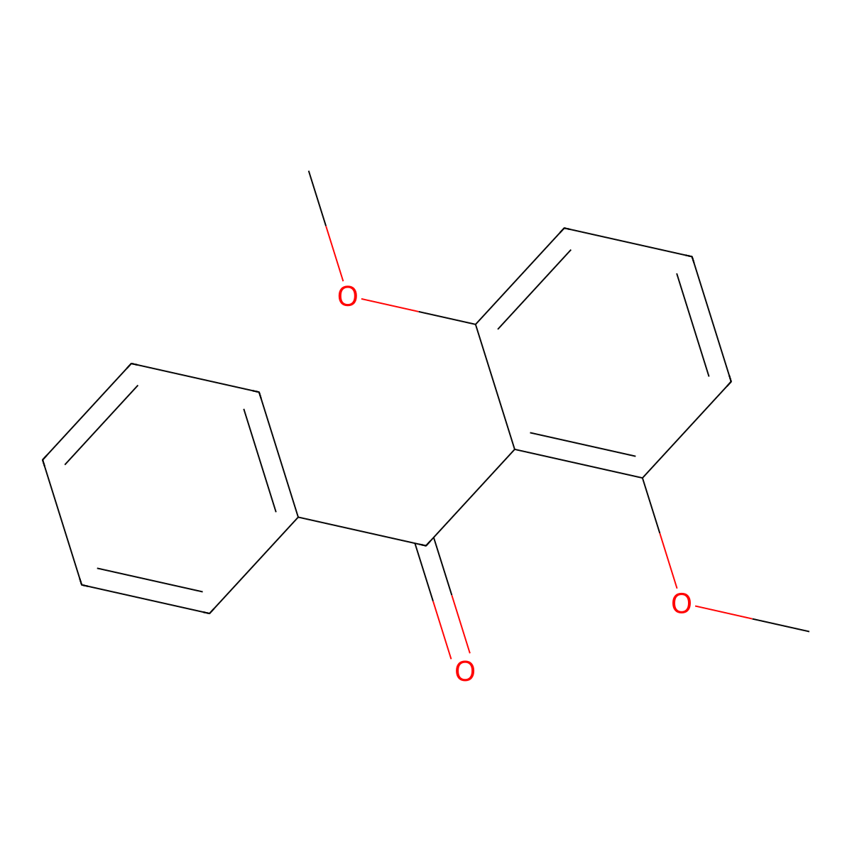Methanone, (2,6-dimethoxyphenyl)phenyl- molecular structure, CAS 25855-75-8