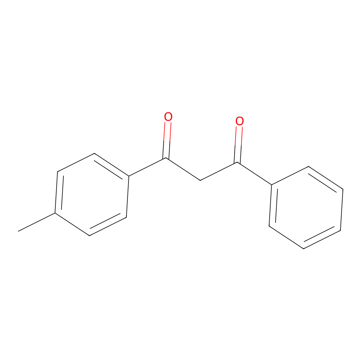 1-(4-Methylphenyl)-3-phenylpropane-1,3-dione molecular structure, CAS 25855-99-6