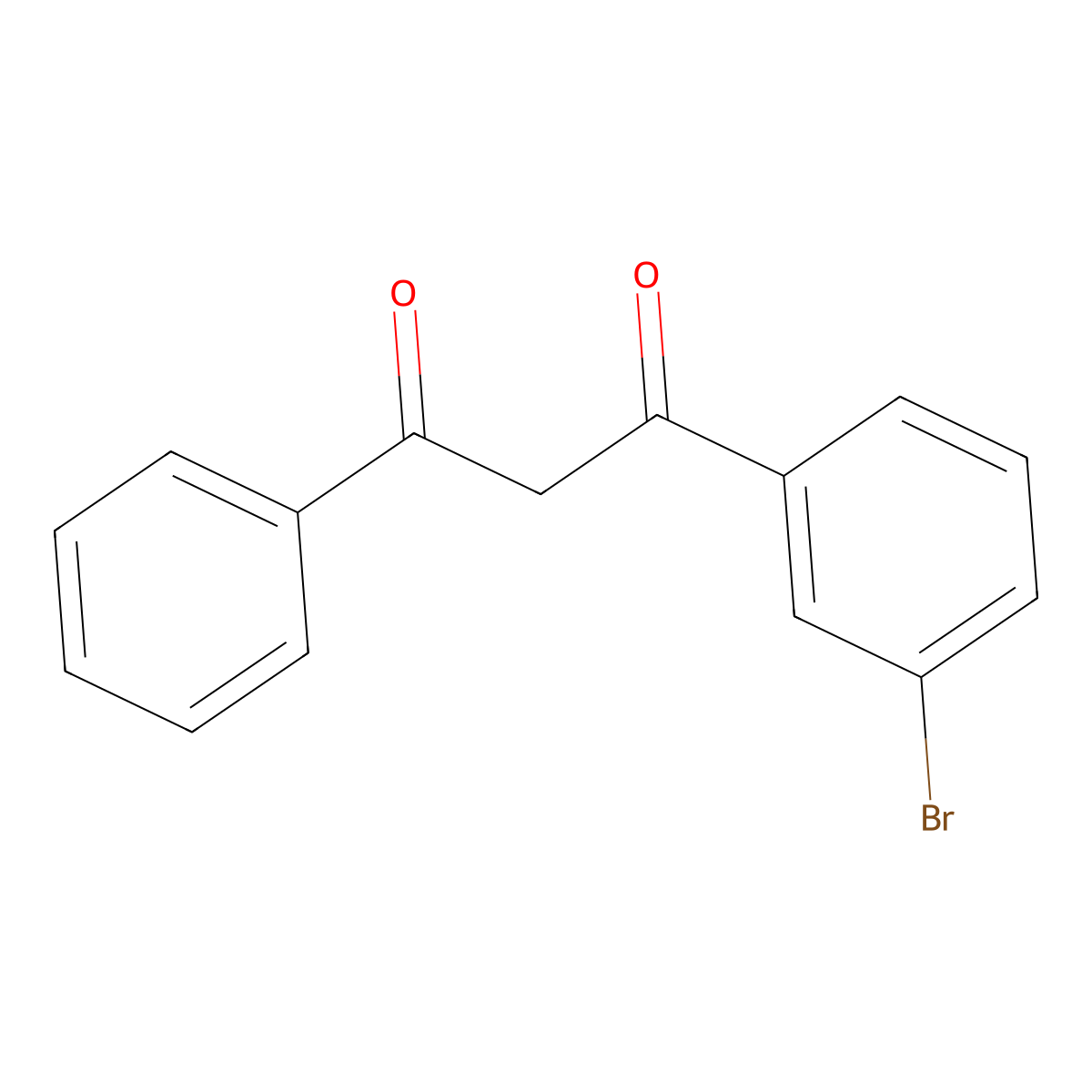 1-(3-Bromophenyl)-3-phenyl-1,3-propanedione molecular structure, CAS 25856-02-4