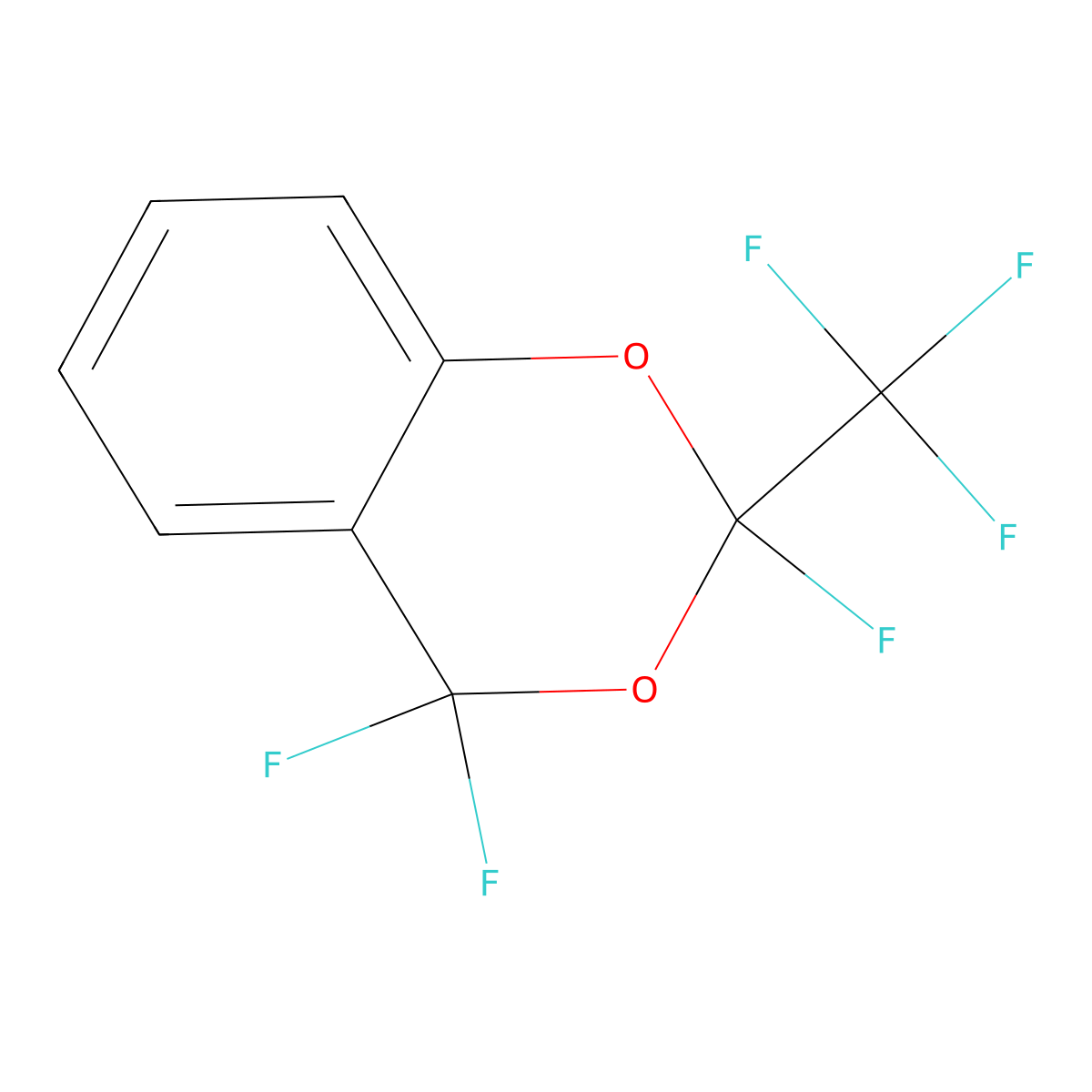 2,4,4-Trifluoro-2-trifluoromethyl-4H-benzo[1,3]dioxine molecular structure, CAS 25857-80-1
