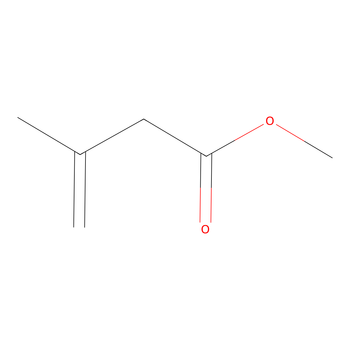 Methyl 3-methyl-3-butenoate molecular structure, CAS 25859-52-3
