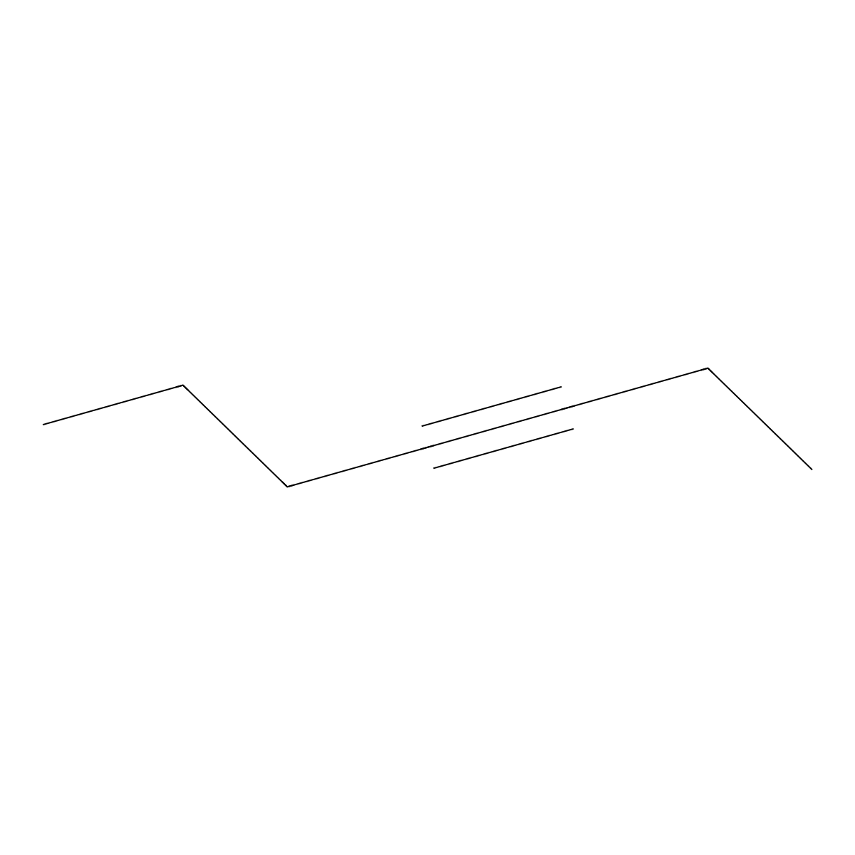 Hept-3-yne molecular structure, CAS 2586-89-2