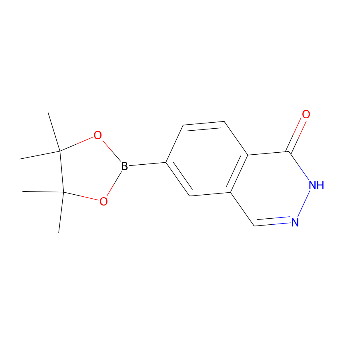 6-(4,4,5,5-Tetramethyl-1,3,2-dioxaborolan-2-yl)-1,2-dihydrophthalazin-1-one molecular structure, CAS 2586056-48-4