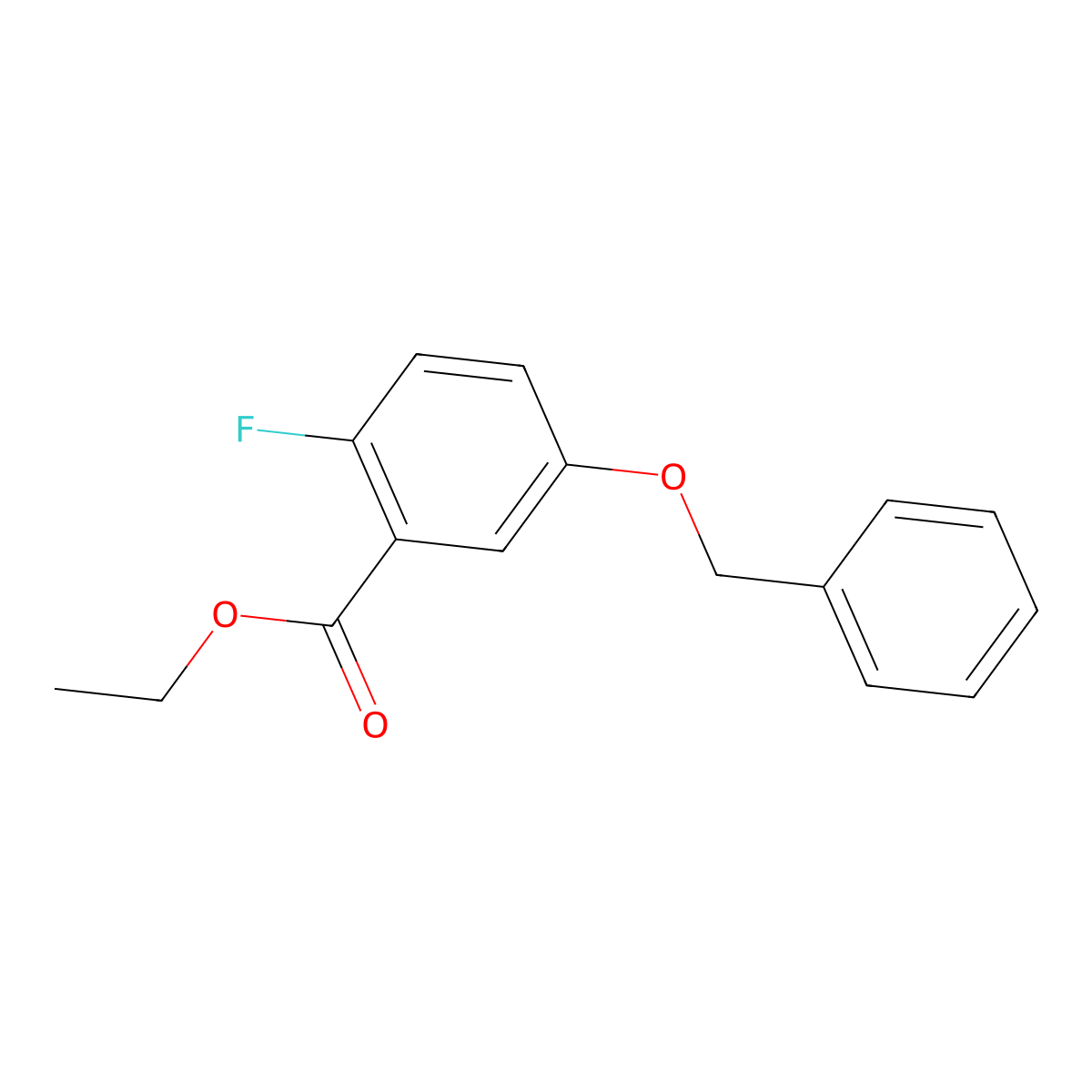 Ethyl 5-(Benzyloxy)-2-fluorobenzoate molecular structure, CAS 2586125-84-8