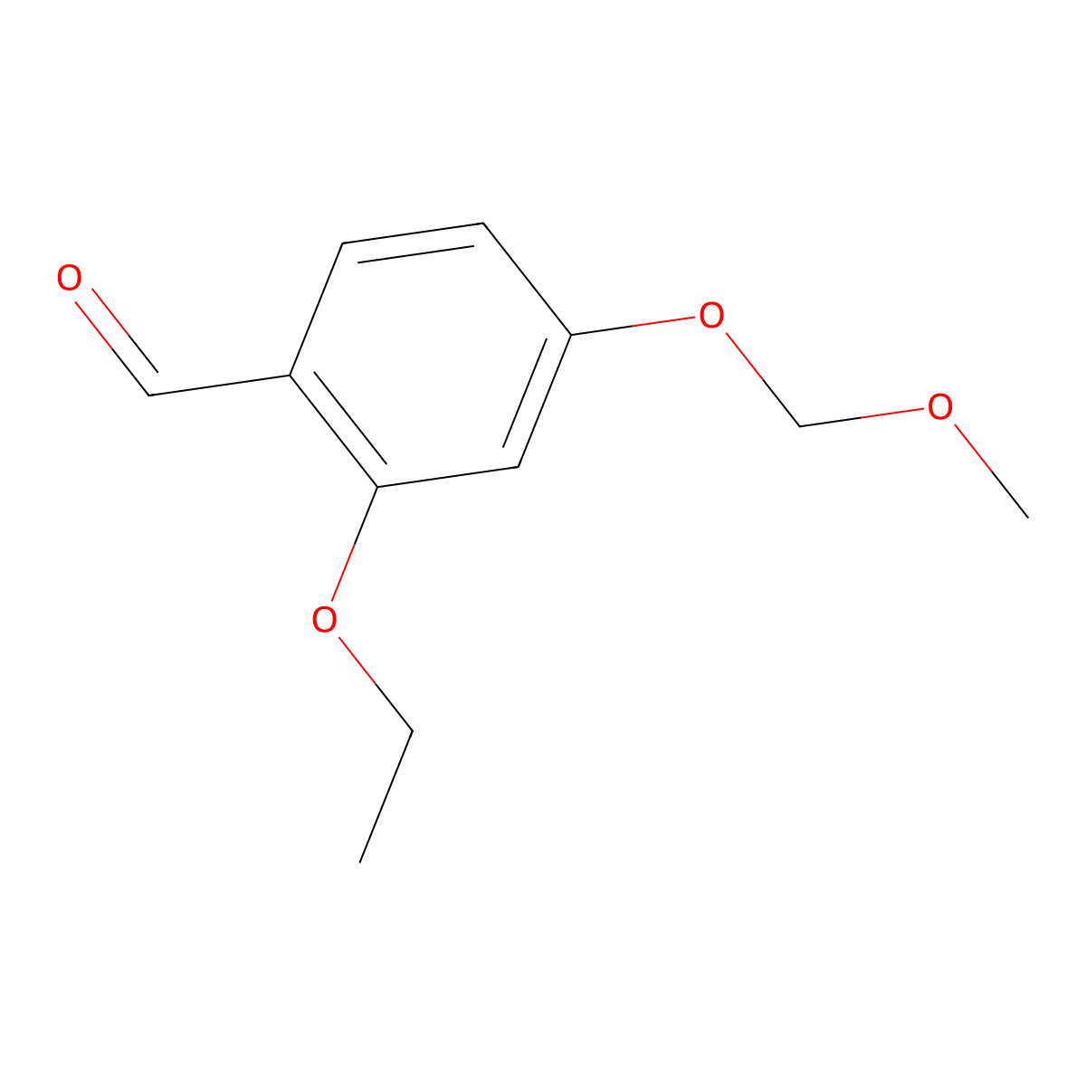 2-Ethoxy-4-(methoxymethoxy)benzaldehyde molecular structure, CAS 2586126-03-4