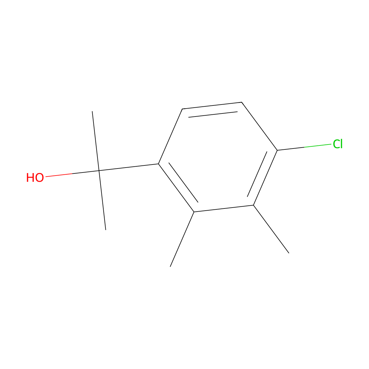 2-(4-Chloro-2,3-dimethylphenyl)propan-2-ol molecular structure, CAS 2586126-08-9