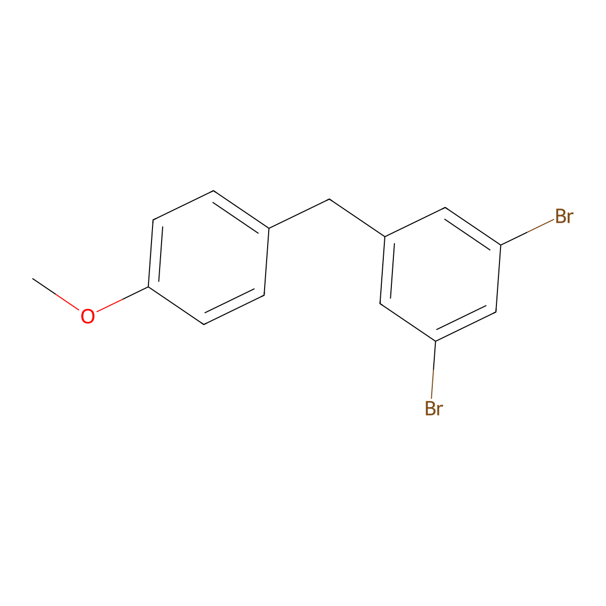 1,3-Dibromo-5-(4-methoxybenzyl)benzene molecular structure, CAS 2586126-19-2