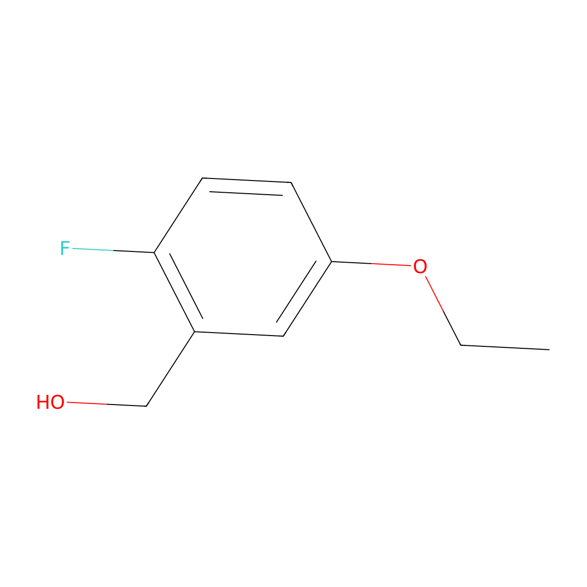 (5-Ethoxy-2-fluorophenyl)methanol molecular structure, CAS 2586126-50-1