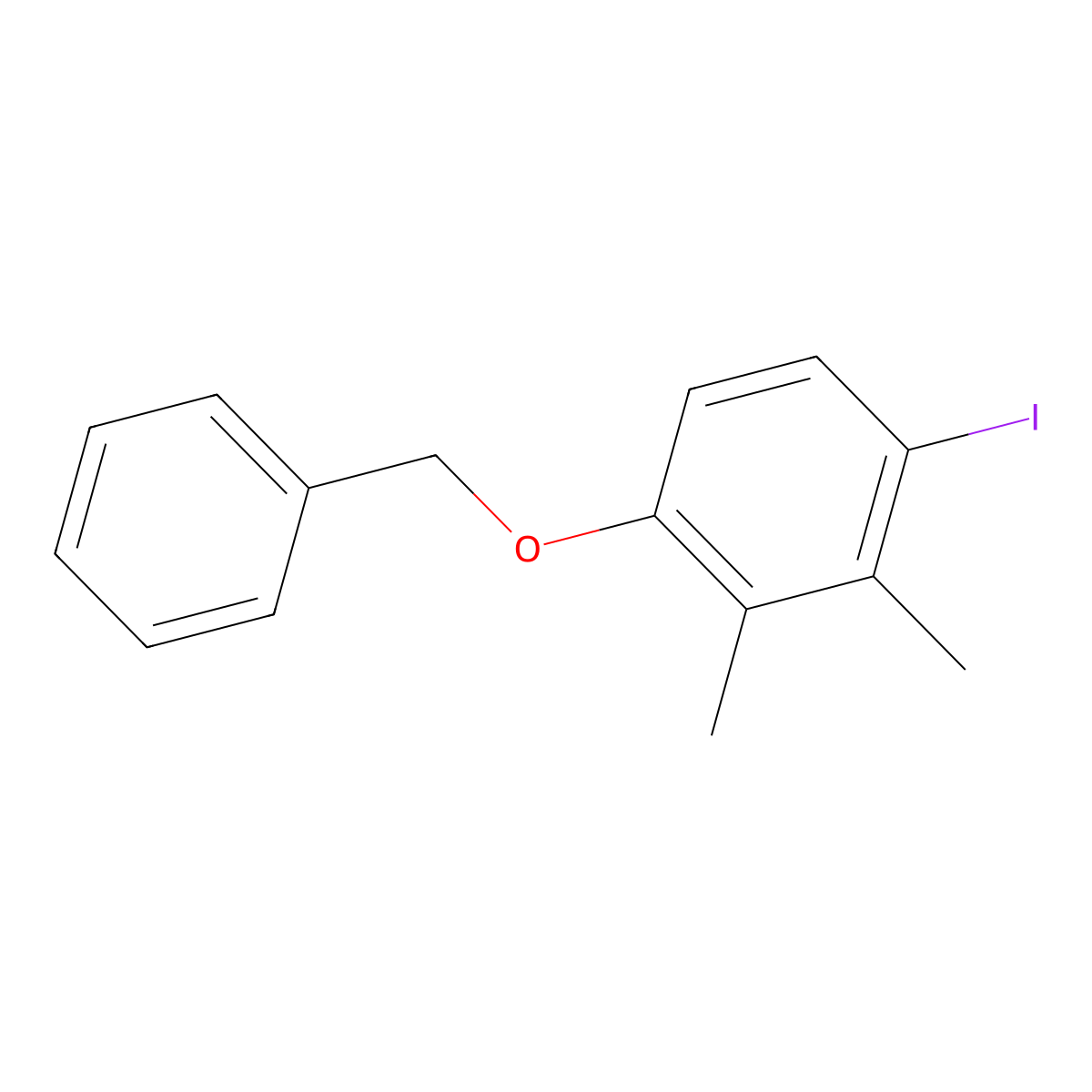 1-(Benzyloxy)-4-iodo-2,3-dimethylbenzene molecular structure, CAS 2586126-59-0