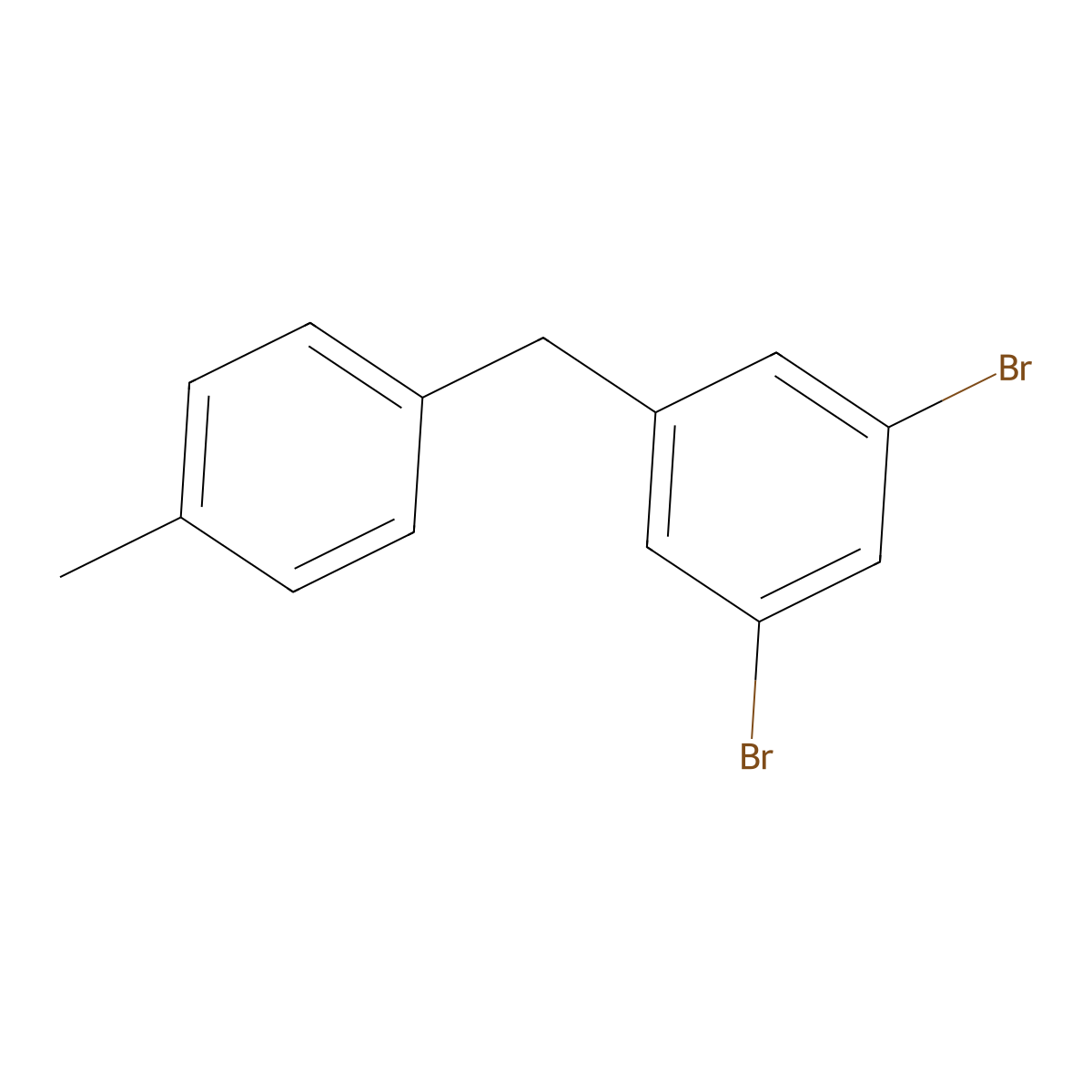 1,3-Dibromo-5-(4-methylbenzyl)benzene molecular structure, CAS 2586126-69-2
