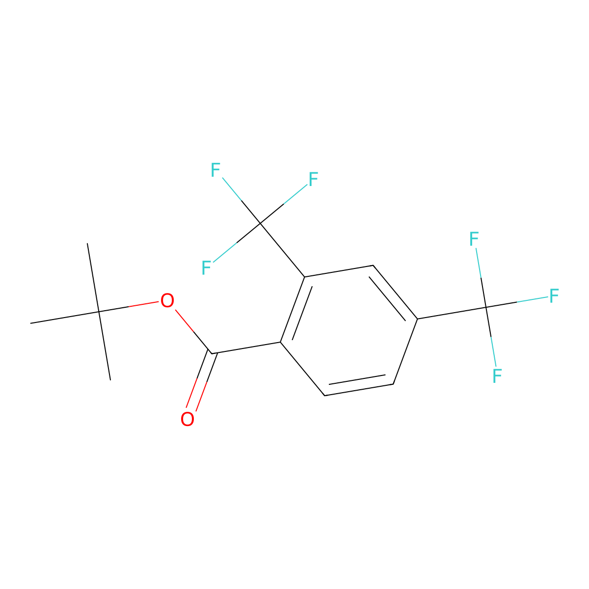 tert-Butyl 2,4-bis(trifluoromethyl)benzoate molecular structure, CAS 2586126-78-3