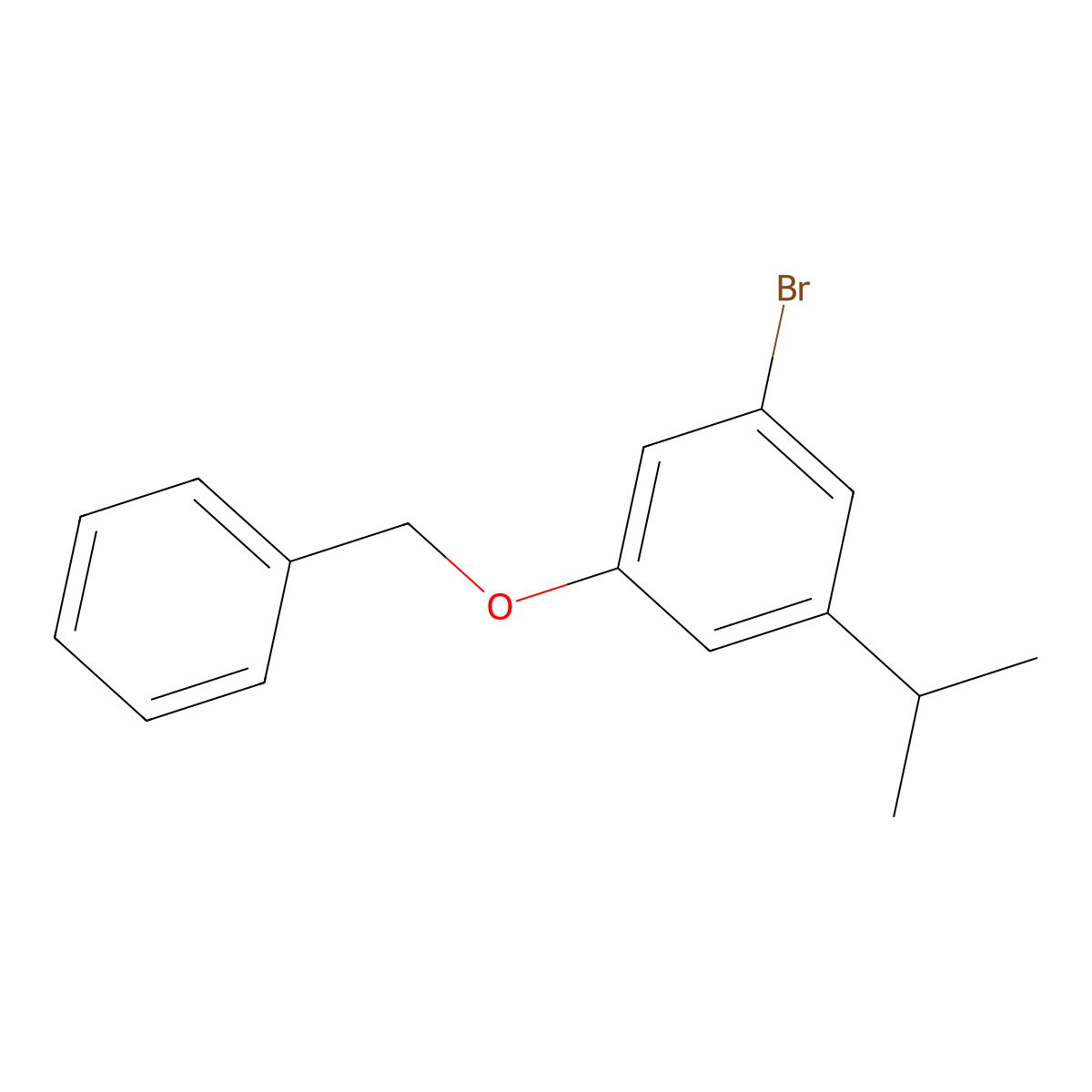 1-(Benzyloxy)-3-bromo-5-isopropylbenzene molecular structure, CAS 2586126-92-1