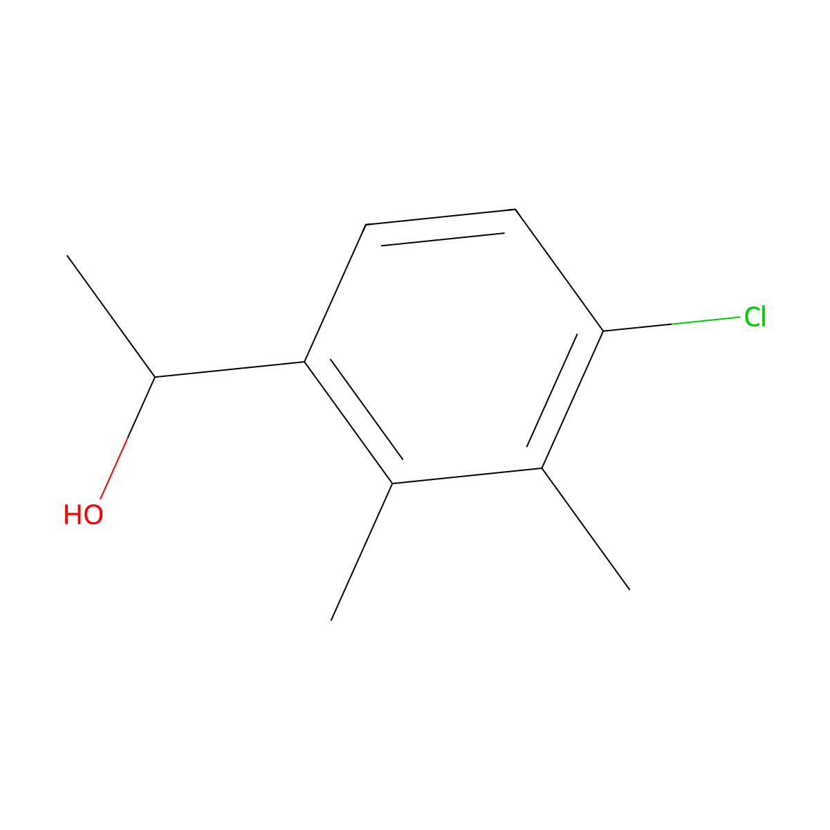 1-(4-Chloro-2,3-dimethylphenyl)ethanol molecular structure, CAS 2586127-18-4