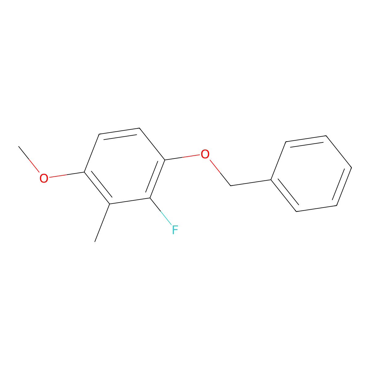 1-(Benzyloxy)-2-fluoro-4-methoxy-3-methylbenzene molecular structure, CAS 2586127-20-8