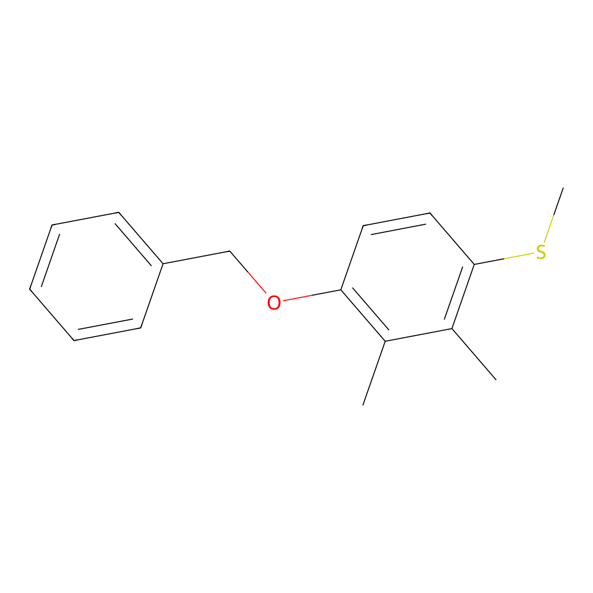 (4-(Benzyloxy)-2,3-dimethylphenyl)(methyl)sulfane molecular structure, CAS 2586127-38-8