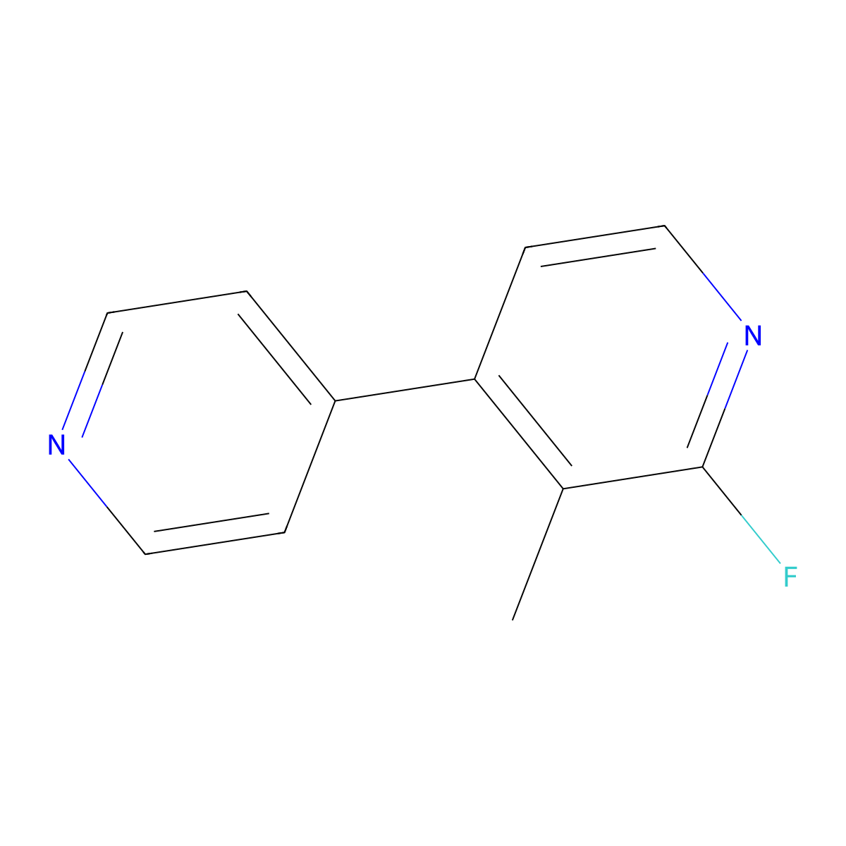 2-Fluoro-3-methyl-4,4'-bipyridine molecular structure, CAS 2586127-53-7