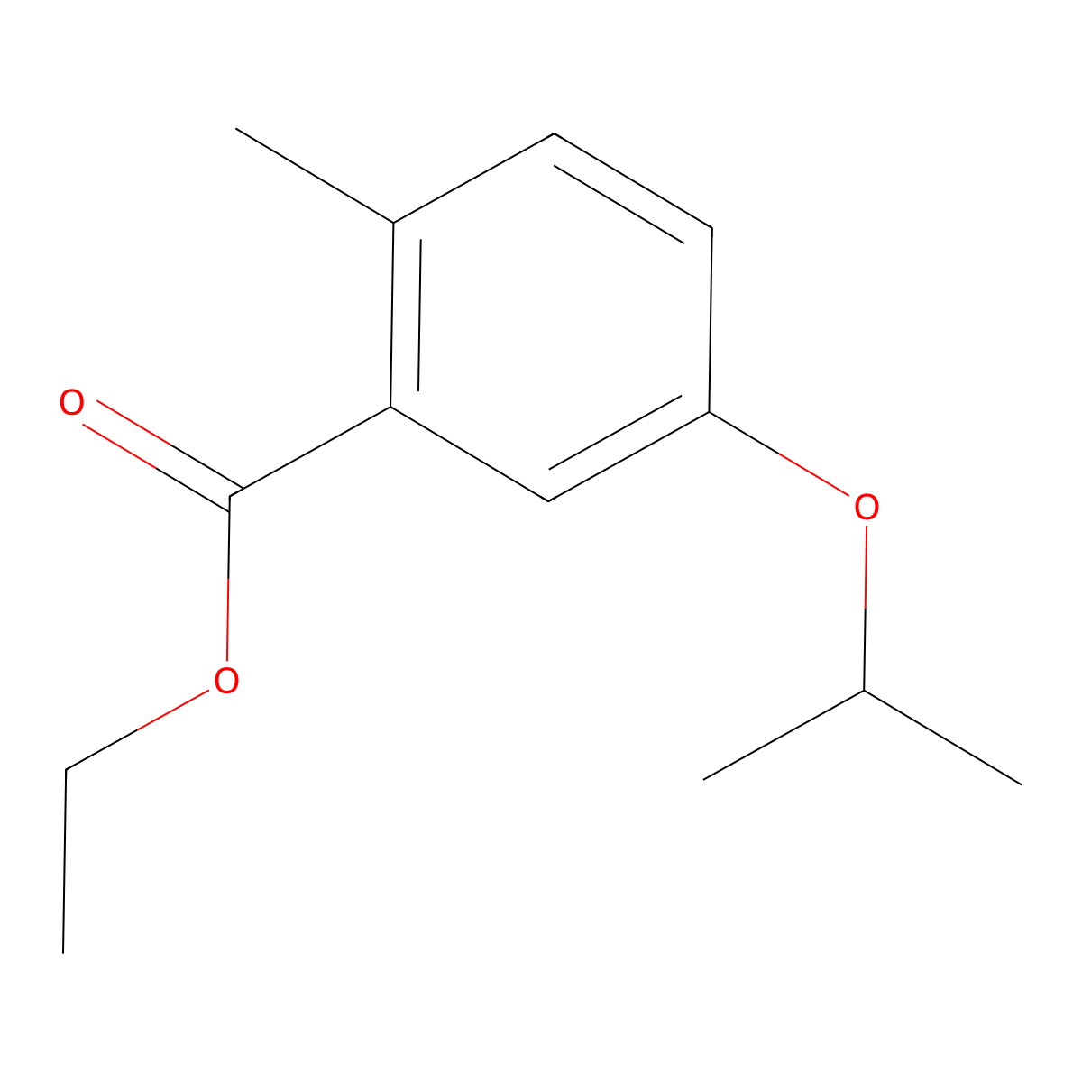 Ethyl 5-isopropoxy-2-methylbenzoate molecular structure, CAS 2586127-59-3