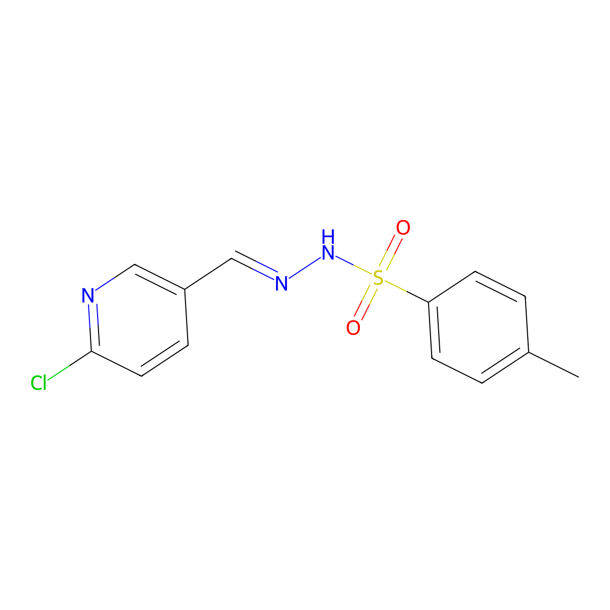 N'-((6-Chloropyridin-3-yl)methylene)-4-methylbenzenesulfonohydrazide molecular structure, CAS 2586233-01-2