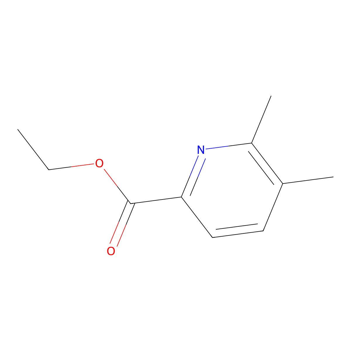Ethyl 5,6-dimethylpicolinate molecular structure, CAS 25863-27-8