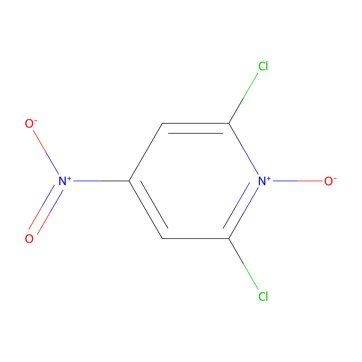 2,6-Dichloro-4-nitropyridine-N-oxide molecular structure, CAS 2587-01-1