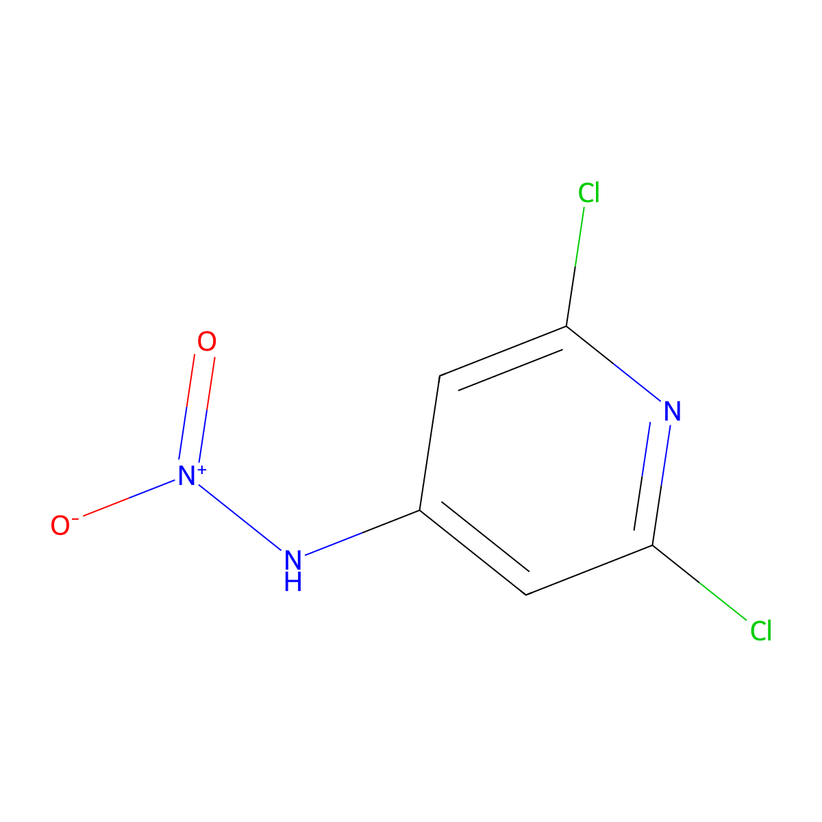 2,6-Dichloro-4-nitraminopyridine molecular structure, CAS 2587-03-3