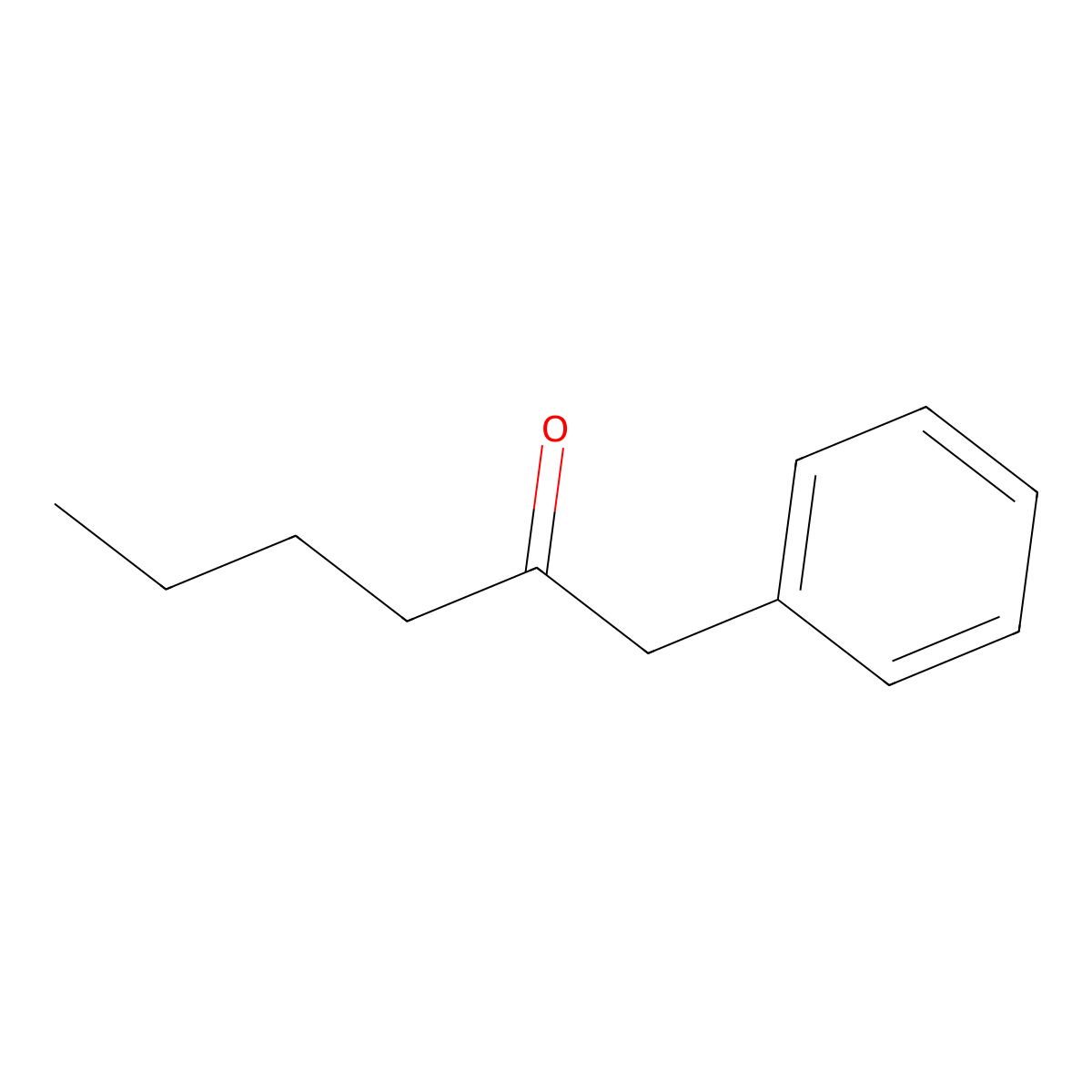 1-Phenyl-2-hexanone molecular structure, CAS 25870-62-6