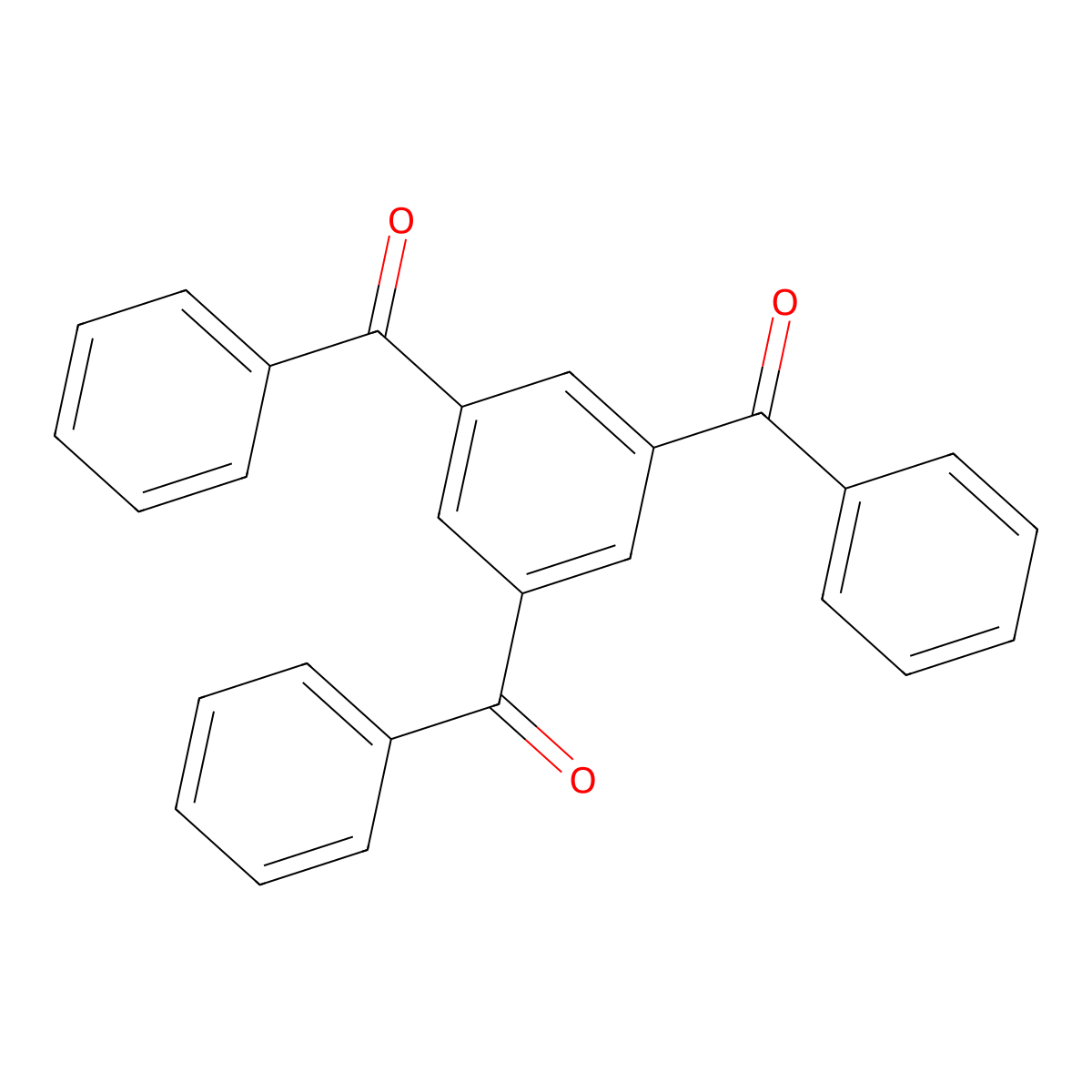 1,3,5-Tribenzoylbenzene molecular structure, CAS 25871-69-6