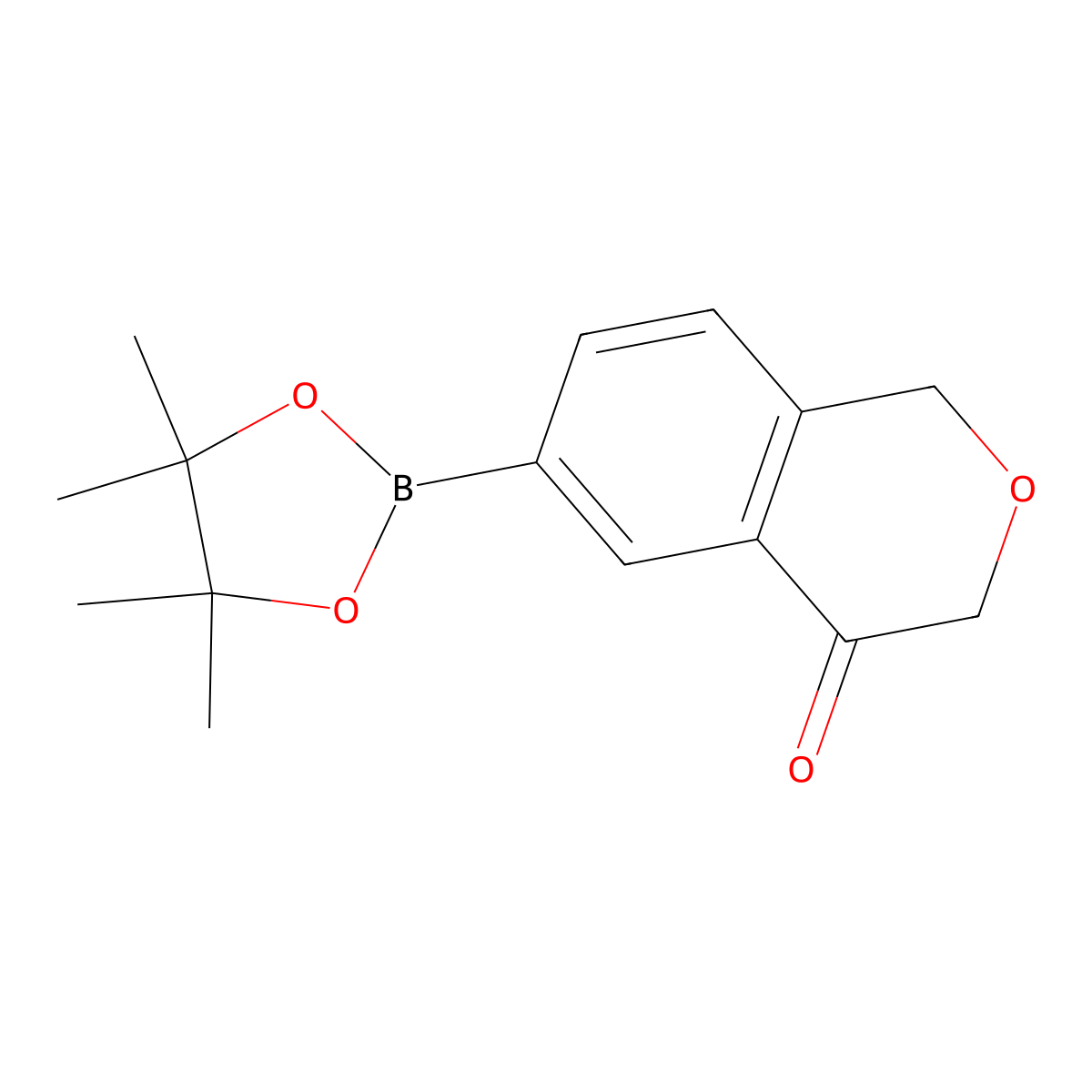 6-(4,4,5,5-Tetramethyl-1,3,2-dioxaborolan-2-YL)isochroman-4-one molecular structure, CAS 2587365-98-6