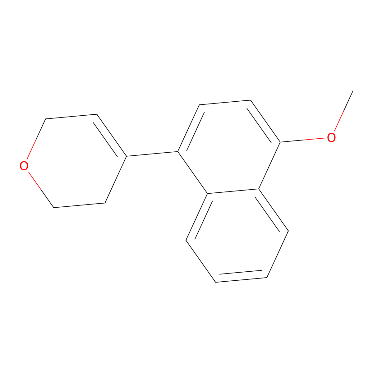 3,6-Dihydro-4-(4-methoxy-1-naphthalenyl)-2H-pyran molecular structure, CAS 2587473-80-9