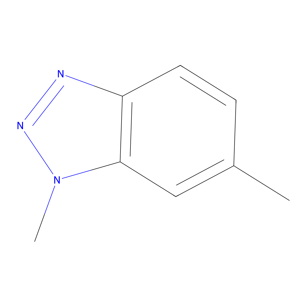 1,6-Dimethyl-1H-benzo[d][1,2,3]triazole molecular structure, CAS 25877-57-0