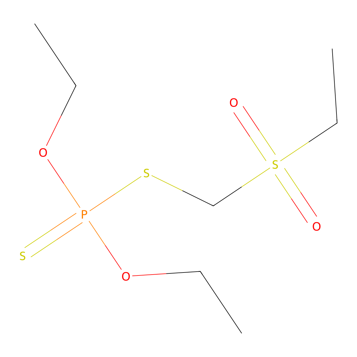 Phorate sulfone molecular structure, CAS 2588-04-7