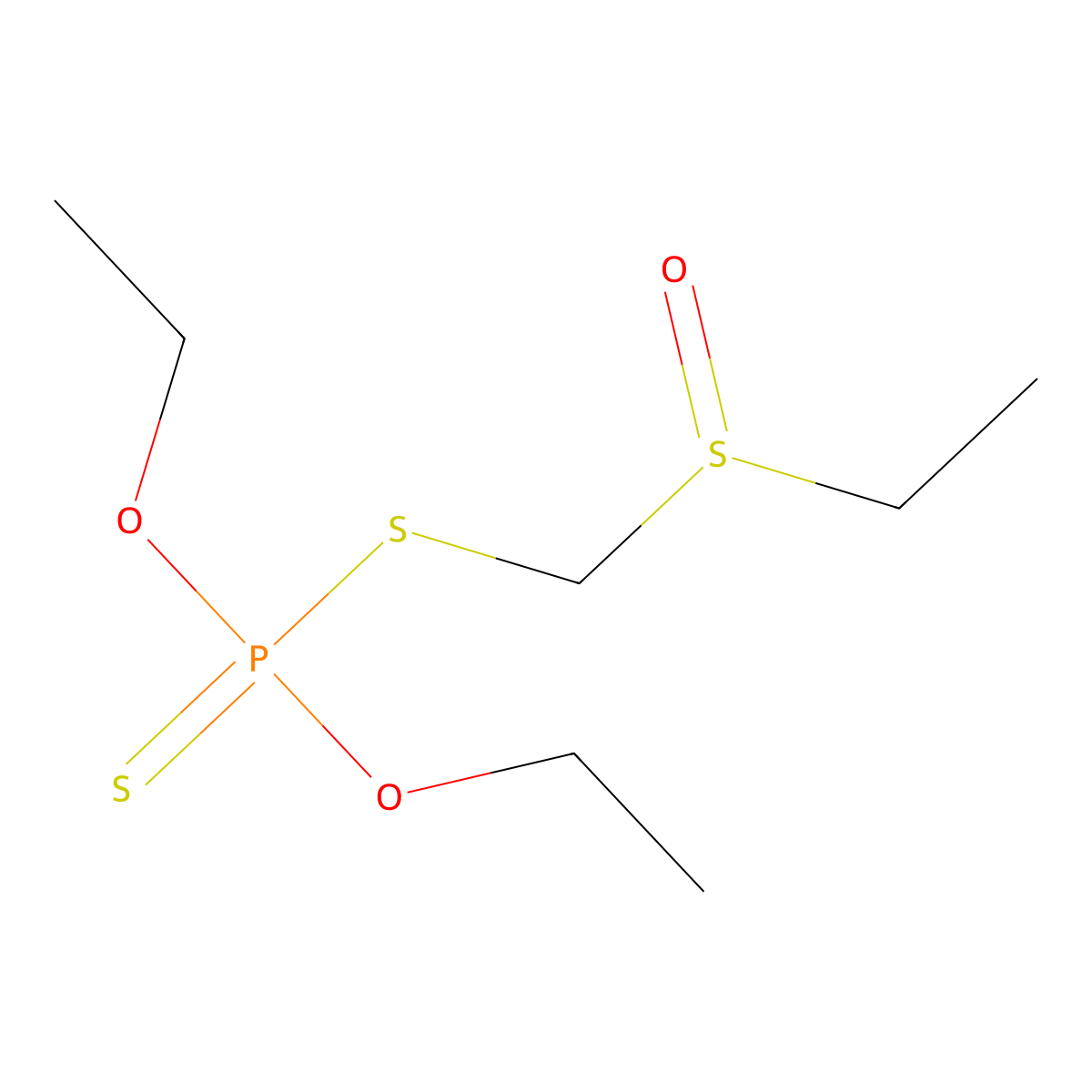 Phorate sulfoxide molecular structure, CAS 2588-05-8