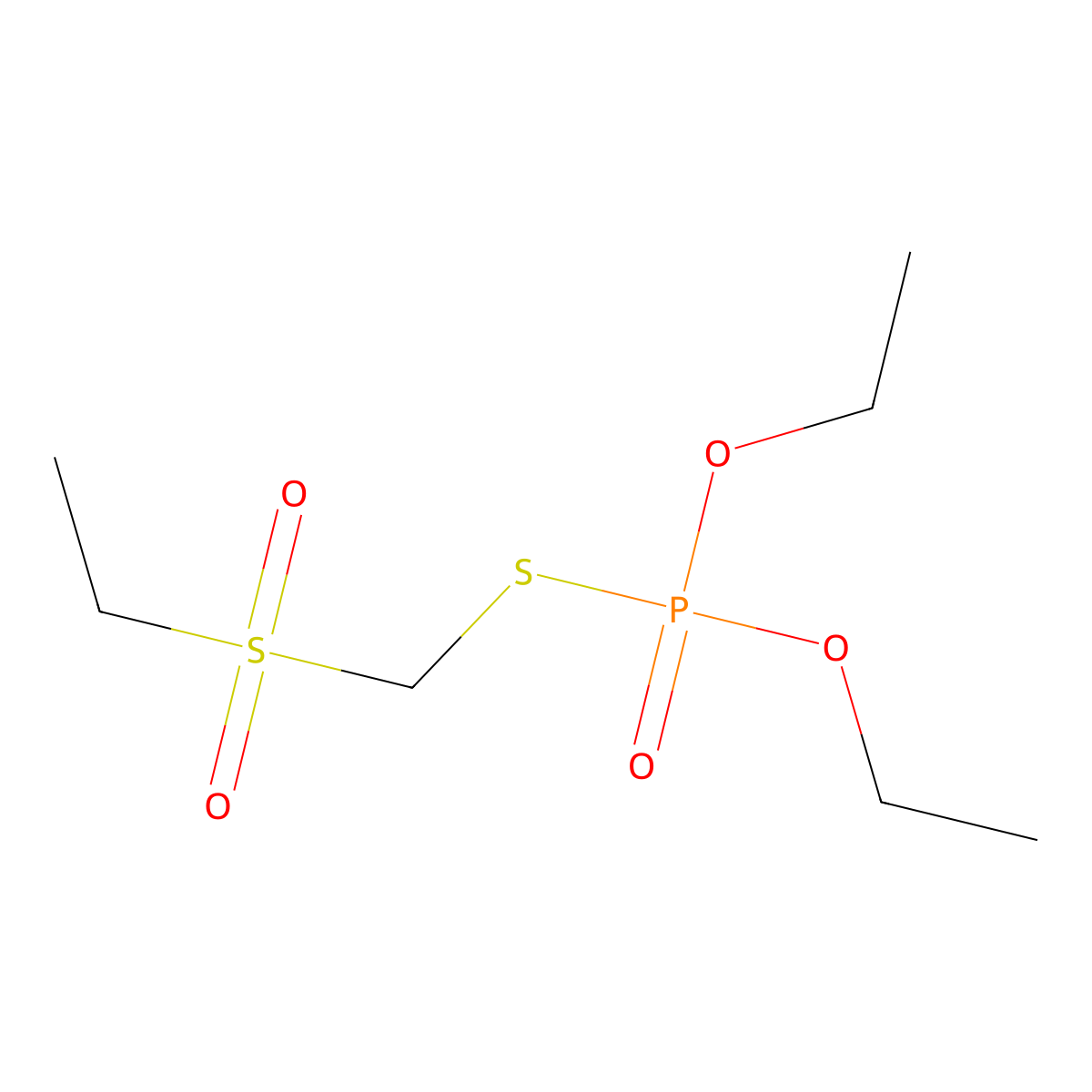 Phoratoxon sulfone molecular structure, CAS 2588-06-9