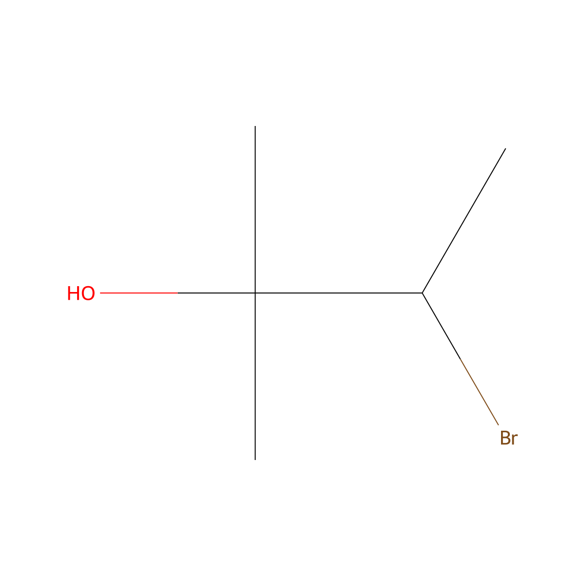 3-Bromo-2-methyl-2-butanol molecular structure, CAS 2588-77-4