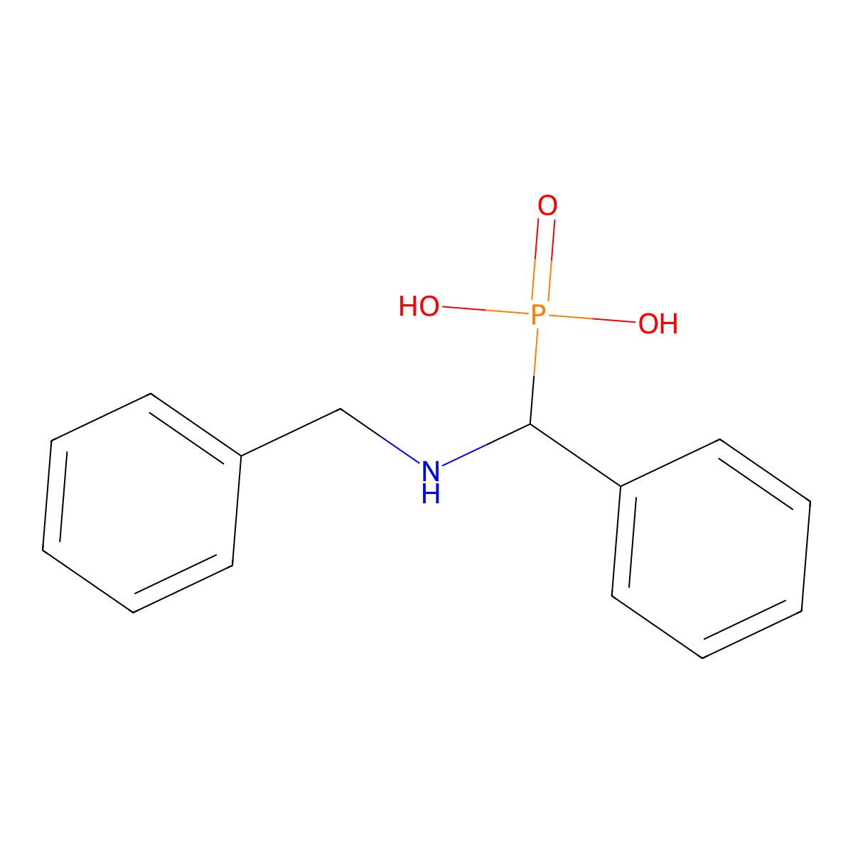 Alpha-benzylaminobenzylphosphonic acid molecular structure, CAS 25881-35-0