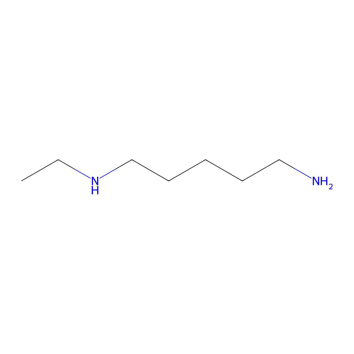 (5-Aminopentyl)(ethyl)amine molecular structure, CAS 258818-11-0