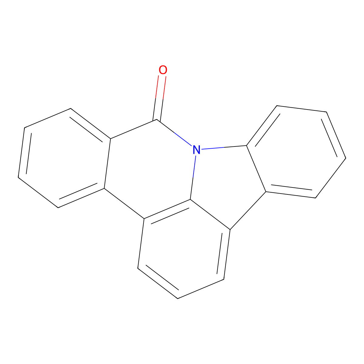 9H-Indolo[3,2,1-de]phenanthridin-9-one molecular structure, CAS 25882-13-7