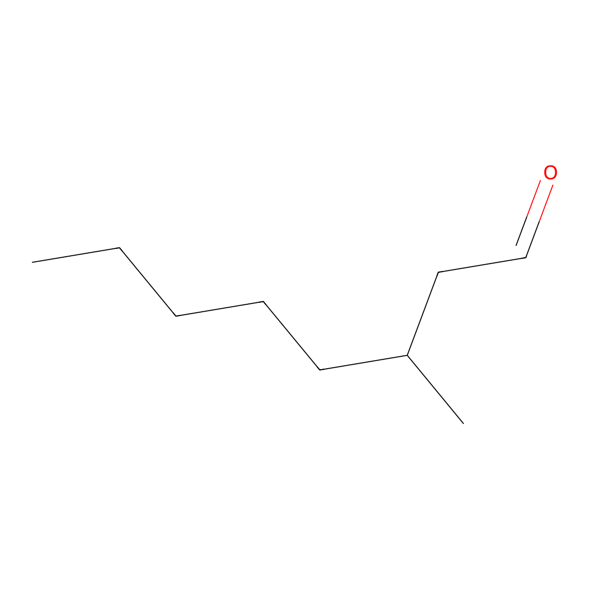 3-Methyloctanal molecular structure, CAS 25882-73-9