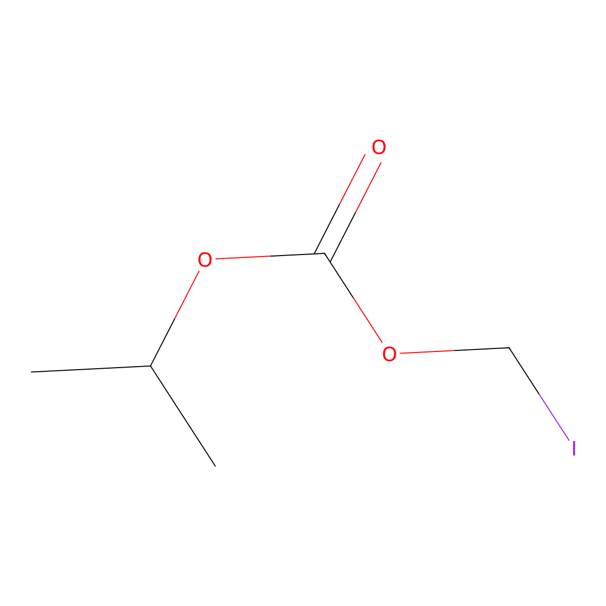 Iodomethyl propan-2-yl carbonate molecular structure, CAS 258841-42-8