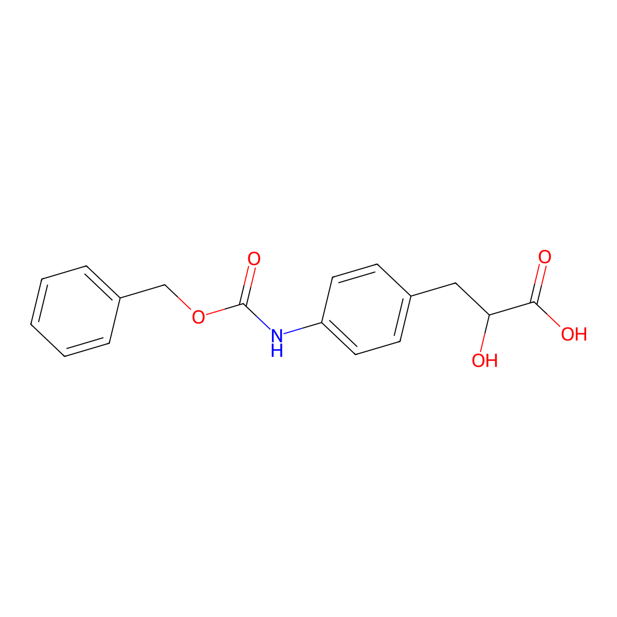 3-(4-{[(Benzyloxy)carbonyl]amino}phenyl)-2-hydroxypropanoic acid molecular structure, CAS 258856-26-7