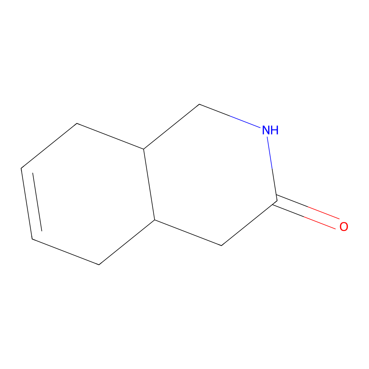 rac-(4aR,8aR)-1,2,3,4,4a,5,8,8a-octahydroisoquinolin-3-one molecular structure, CAS 25886-66-2